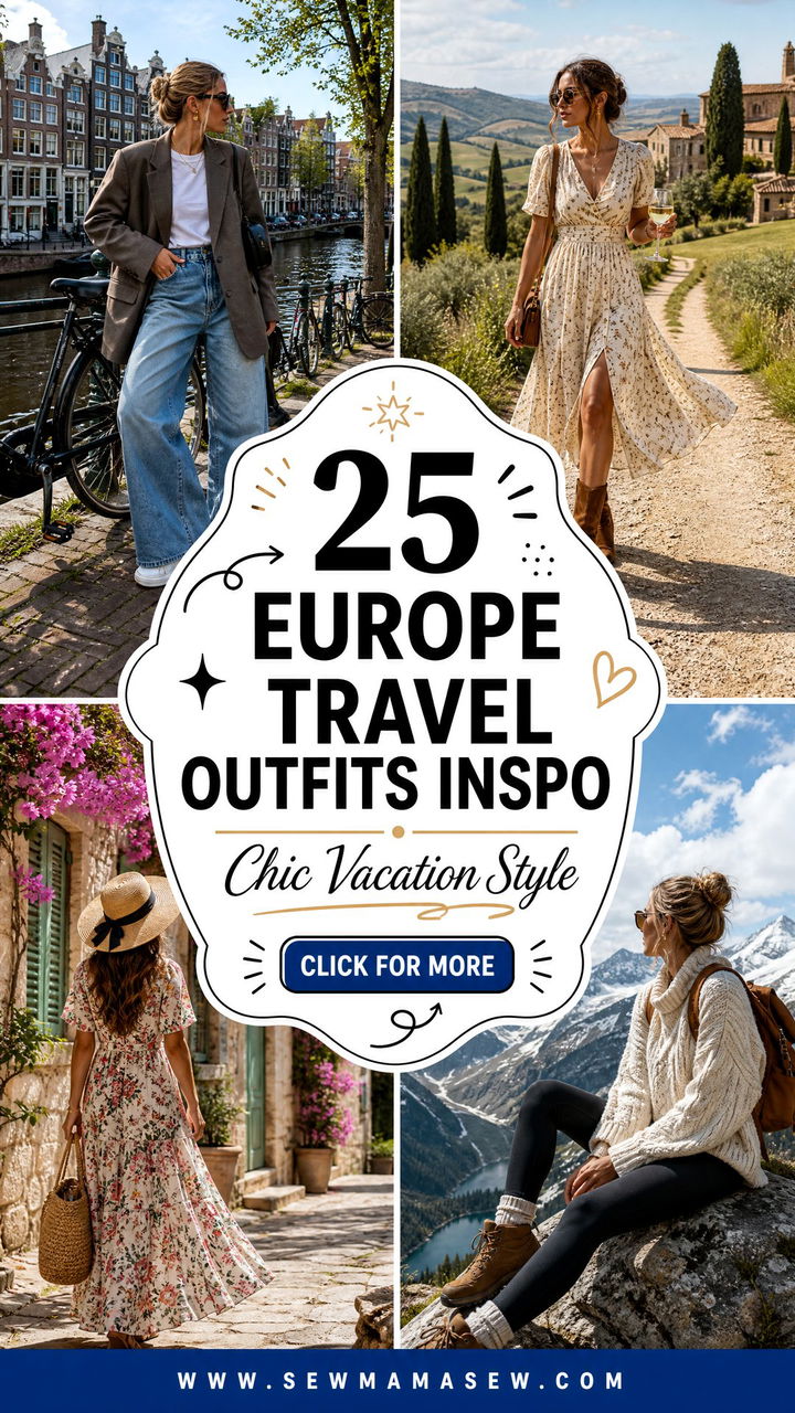 25 Europe Travel Outfits Inspo for Chic Vacation Style - 25 Europe Travel Outfits Inspo for Chic Vacation Style