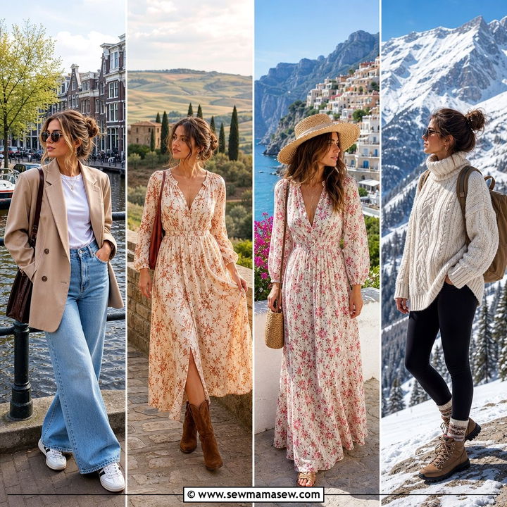 25 Europe Travel Outfits Inspo for Chic Vacation Style