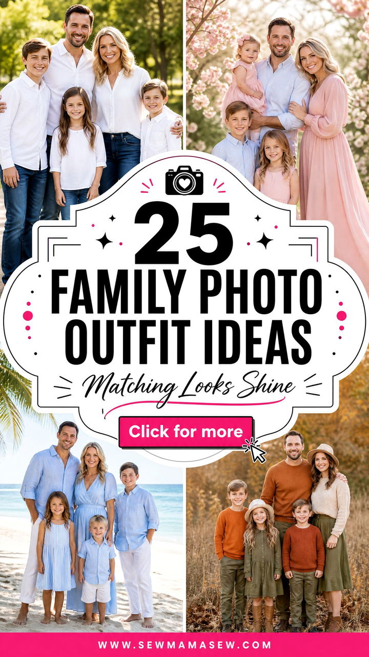 25 Family Photo Outfit Ideas Matching Looks That Shine Today - 25 Family Photo Outfit Ideas Matching Looks That Shine Today