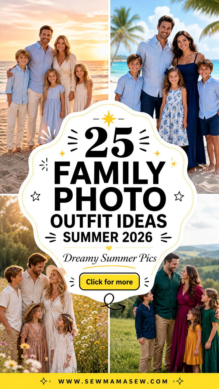 25 Family Photo Outfit Ideas Summer 2026 for Dreamy Pics - 25 Family Photo Outfit Ideas Summer 2026 for Dreamy Pics