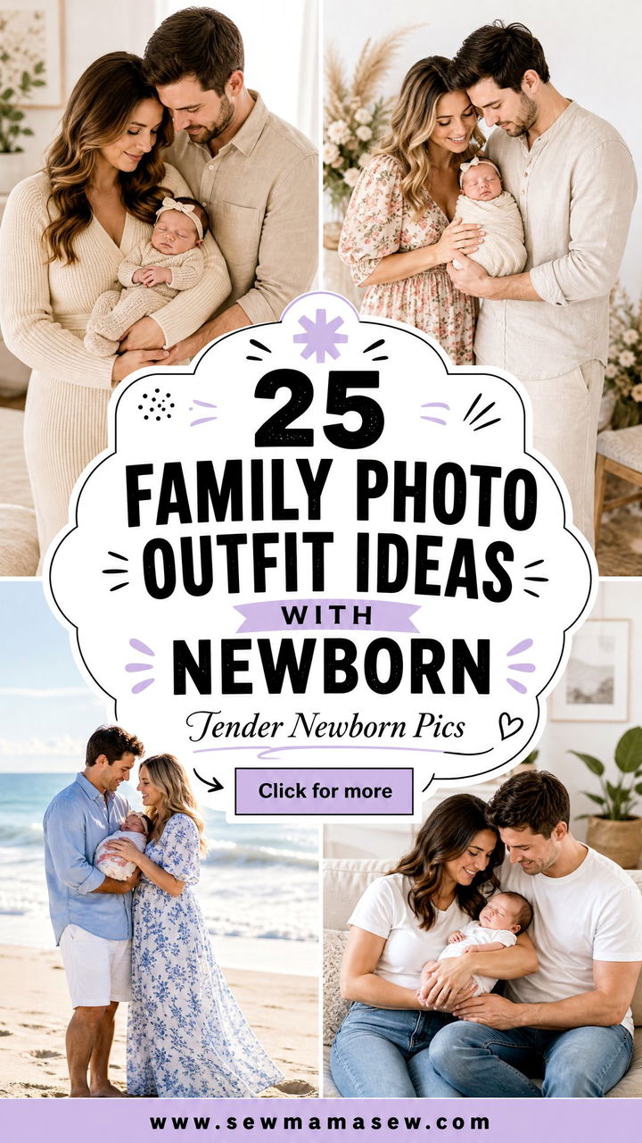 25 Family Photo Outfit Ideas With Newborn for Tender Pics - 25 Family Photo Outfit Ideas With Newborn for Tender Pics
