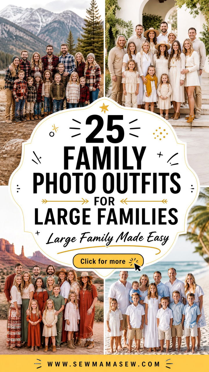 25 Family Photo Outfits for Large Families Made Easy Today - 25 Family Photo Outfits for Large Families Made Easy Today