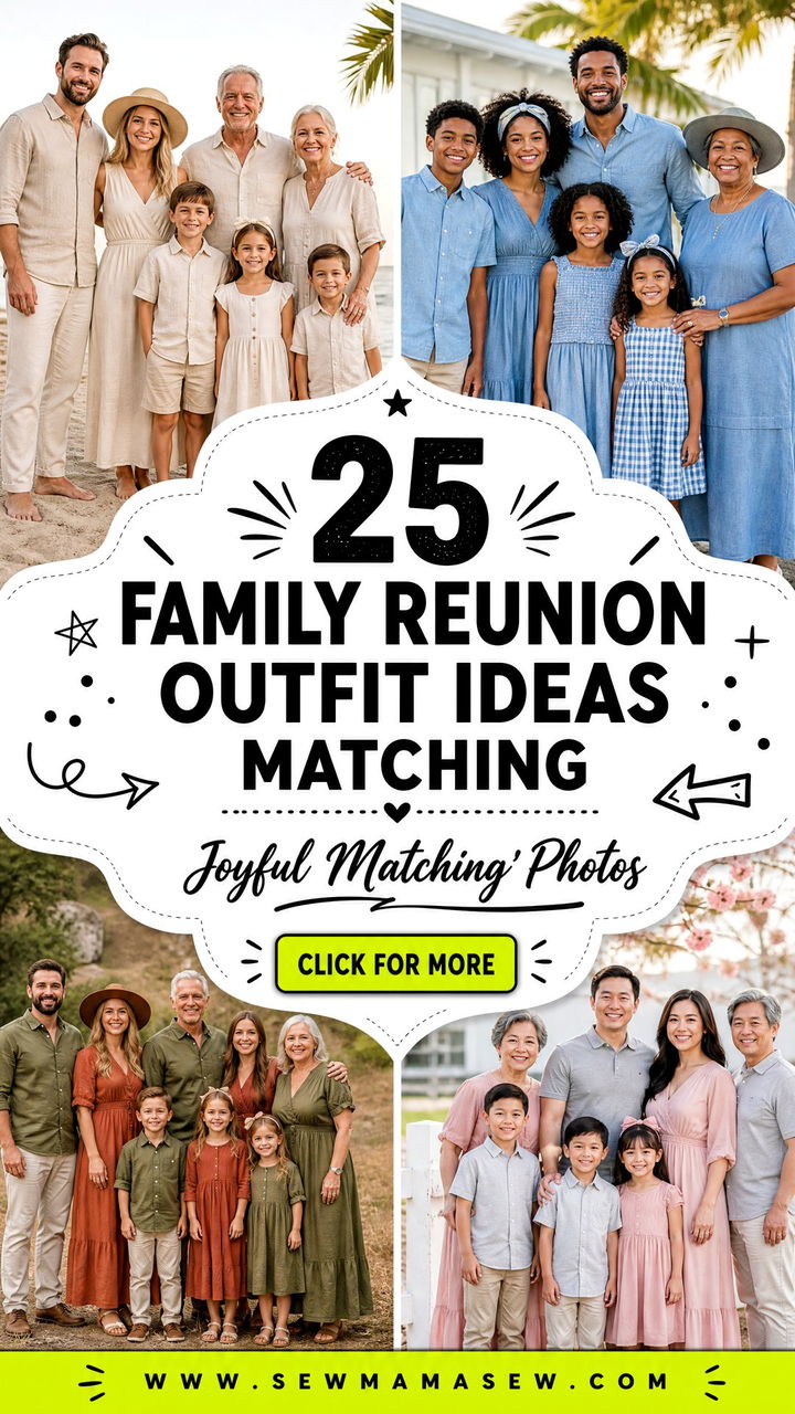 25 Family Reunion Outfit Ideas Matching for Joyful Photos - 25 Family Reunion Outfit Ideas Matching for Joyful Photos