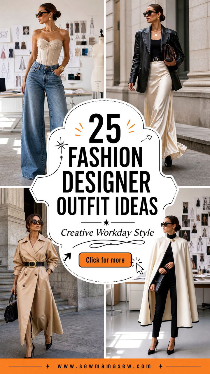 25 Fashion Designer Outfit Ideas for Creative Workdays Now - 25 Fashion Designer Outfit Ideas for Creative Workdays Now