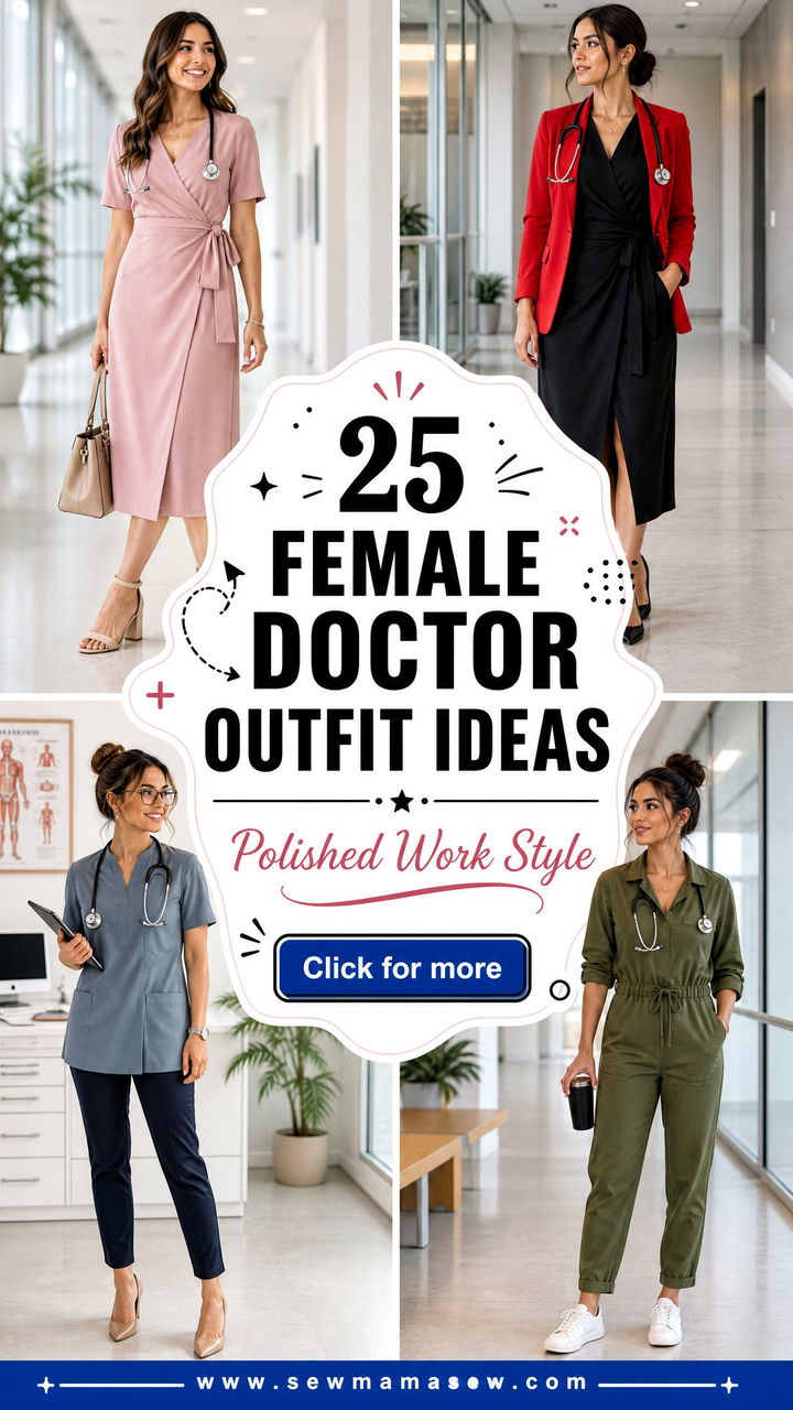25 Female Doctor Outfit Ideas For Polished Work Style - 25 Female Doctor Outfit Ideas For Polished Work Style