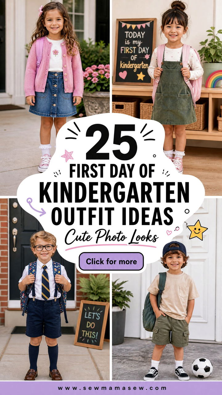 25 First Day of Kindergarten Outfit Ideas for Cute Photos - 25 First Day of Kindergarten Outfit Ideas for Cute Photos
