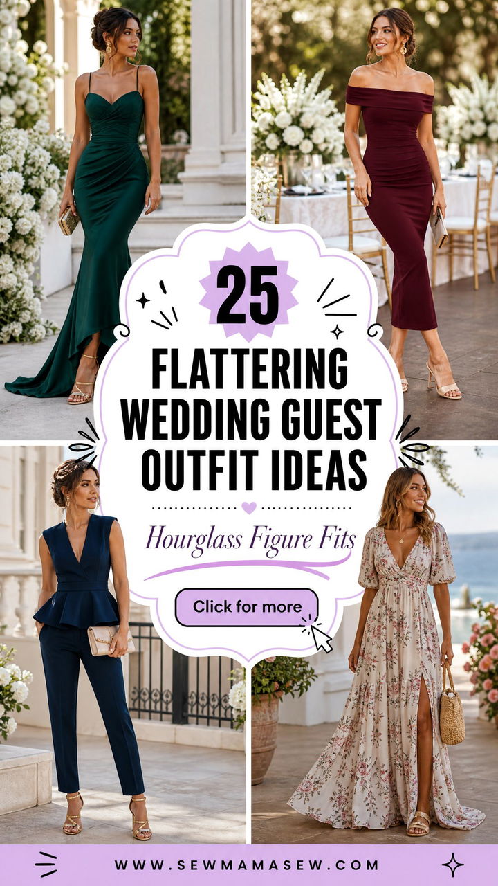 25 Flattering Wedding Guest Outfit Ideas For Hourglass Figures - 25 Flattering Wedding Guest Outfit Ideas For Hourglass Figures