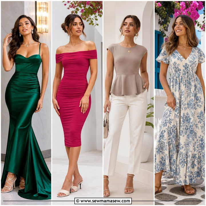 25 Flattering Wedding Guest Outfit Ideas For Hourglass Figures
