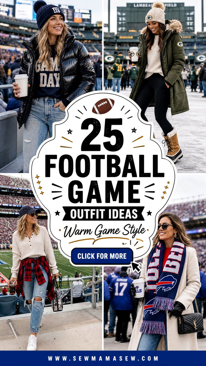 25 Football Game Outfit Ideas Cold Weather Fans Will Love - 25 Football Game Outfit Ideas Cold Weather Fans Will Love