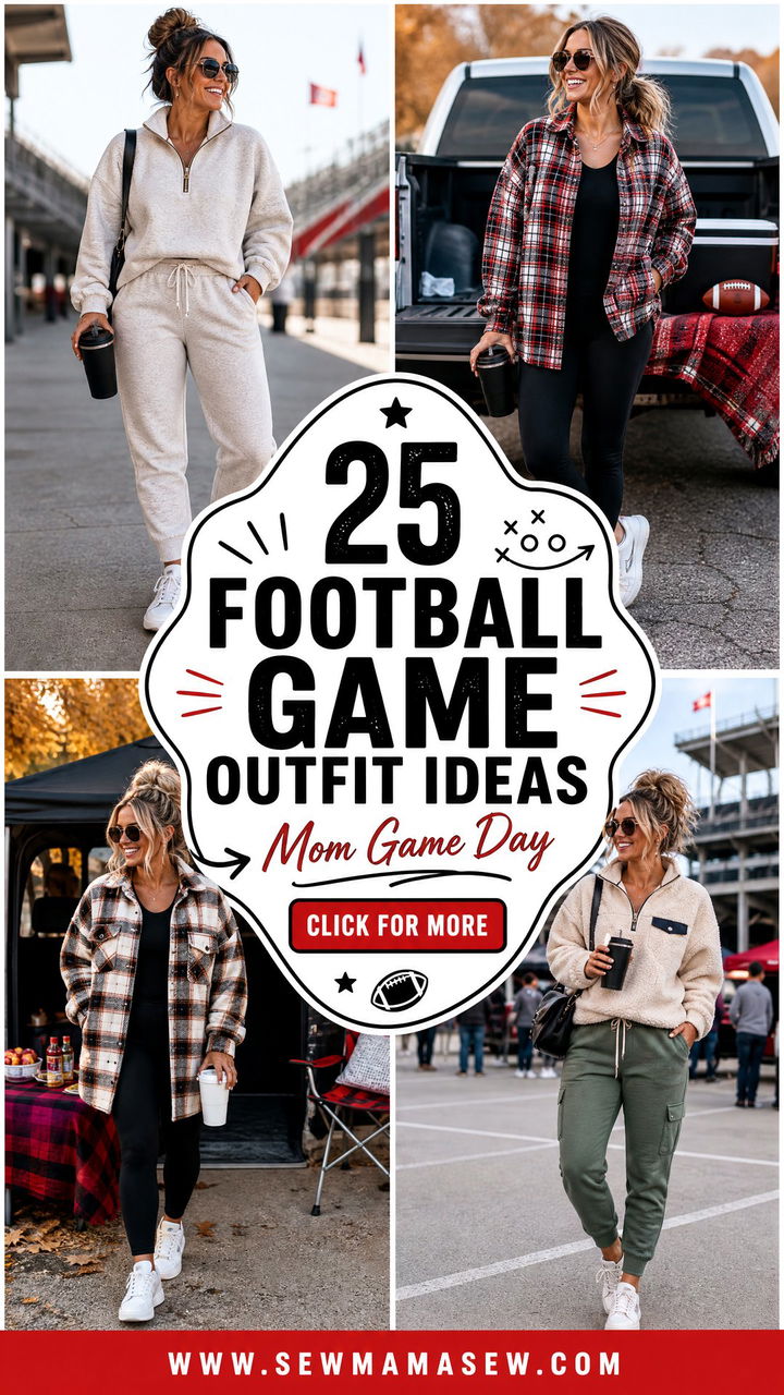 25 Football Game Outfit Ideas Mom Will Love This Season - 25 Football Game Outfit Ideas Mom Will Love This Season