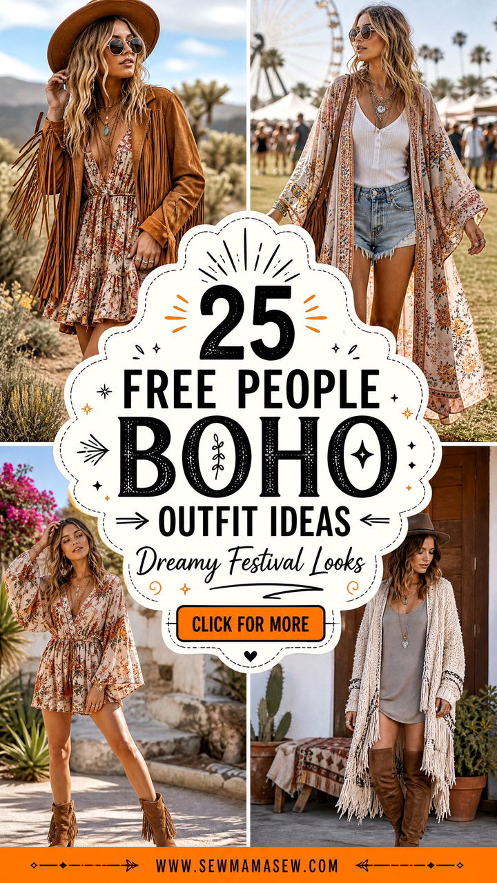 25 Free People Boho Outfit Ideas Dreamy Festival Looks - 25 Free People Boho Outfit Ideas: Dreamy Festival Looks