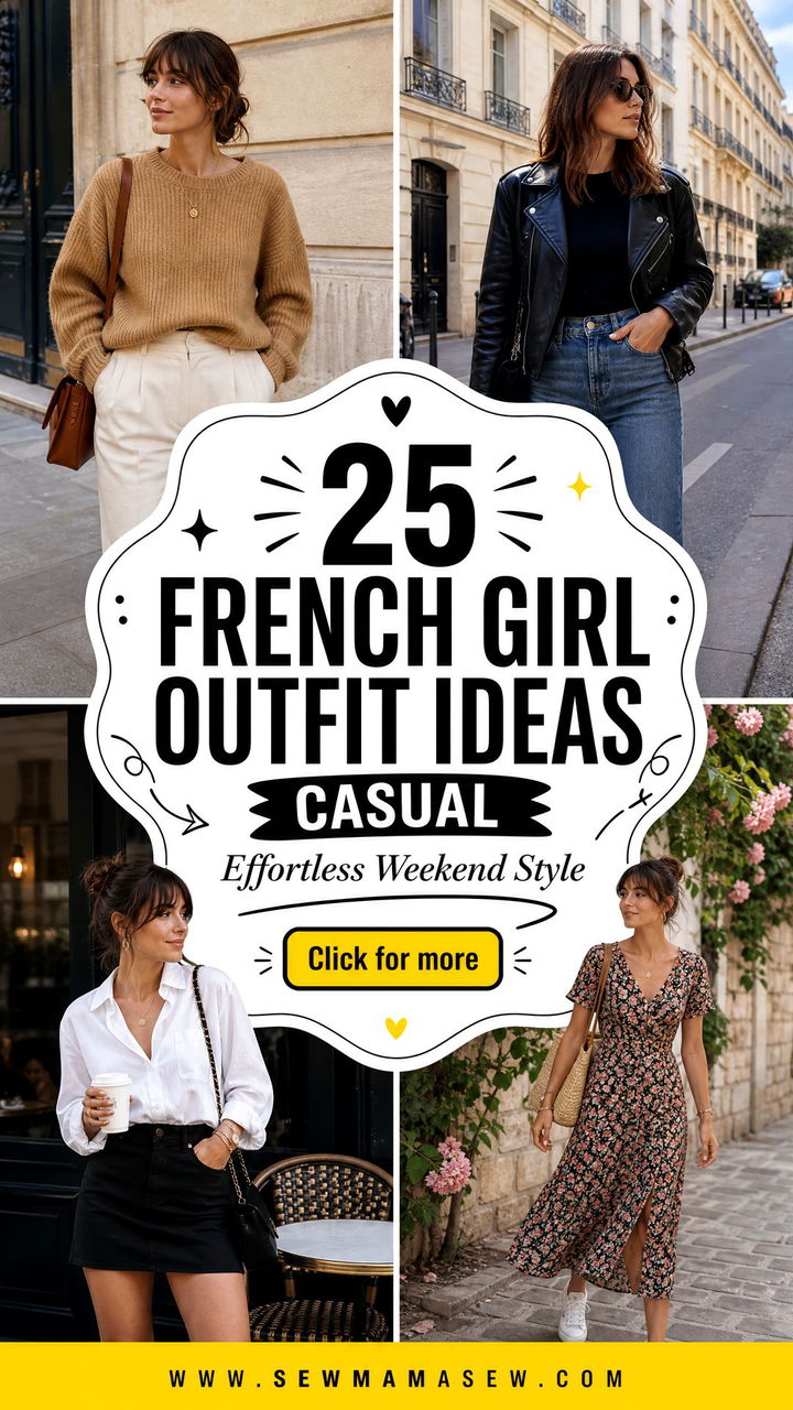 25 French Girl Outfit Ideas Casual Effortless Weekend Looks - 25 French Girl Outfit Ideas Casual: Effortless Weekend Looks