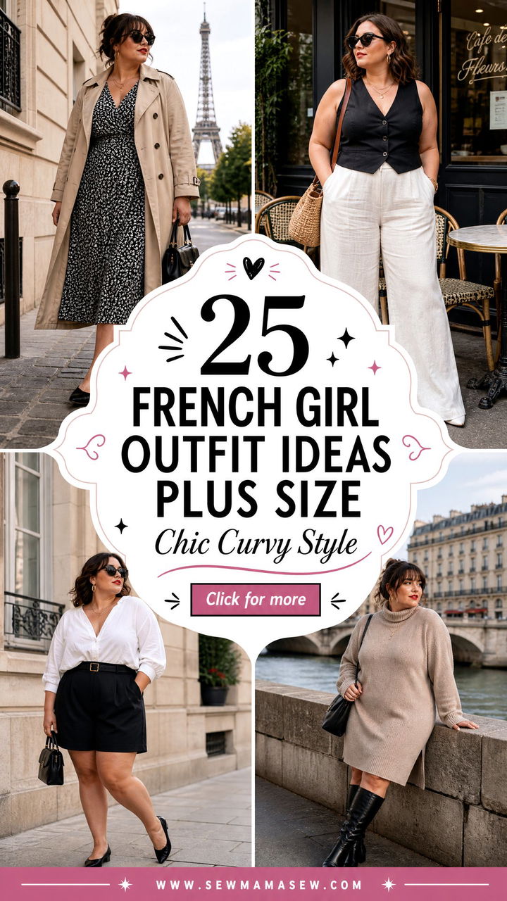 25 French Girl Outfit Ideas Plus Size Chic Curvy Style - 25 French Girl Outfit Ideas Plus Size: Chic Curvy Style