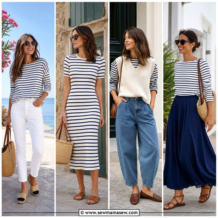 25 French Girl Outfit Ideas With Breton Stripes: Timeless Chic