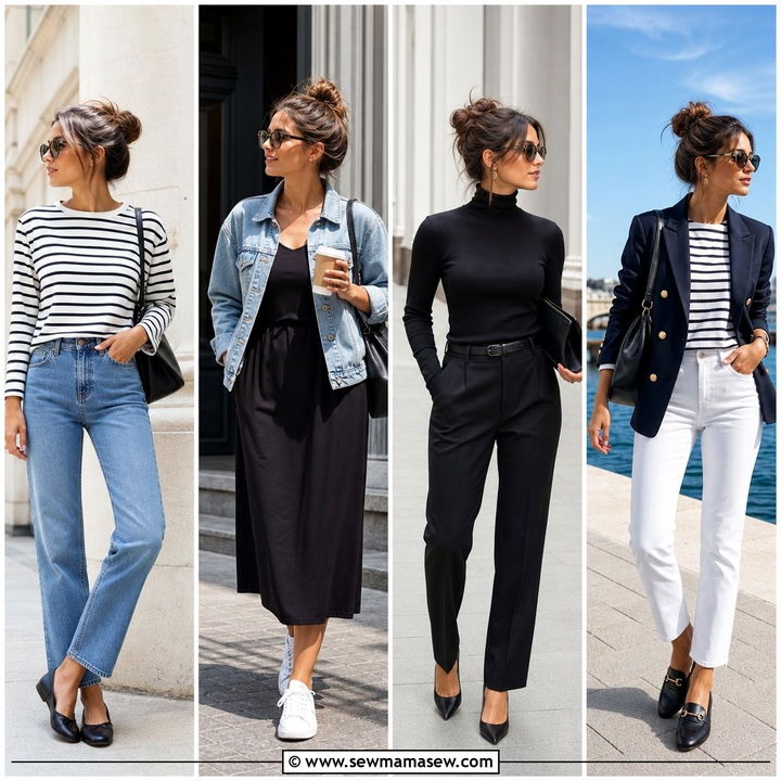 25 French Girl Outfit Ideas With Messy Bun: Effortless Chic Looks