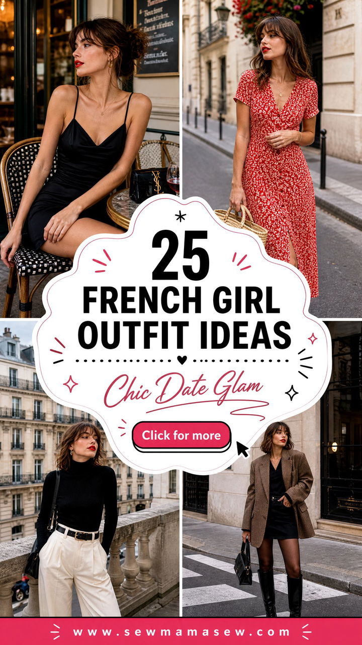 25 French Girl Outfit Ideas With Red Lipstick for Chic Dates - 25 French Girl Outfit Ideas With Red Lipstick for Chic Dates