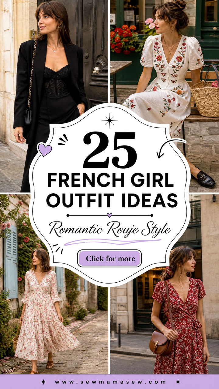 25 French Girl Outfit Ideas With Rouje Dress for Romantic Style - 25 French Girl Outfit Ideas With Rouje Dress for Romantic Style