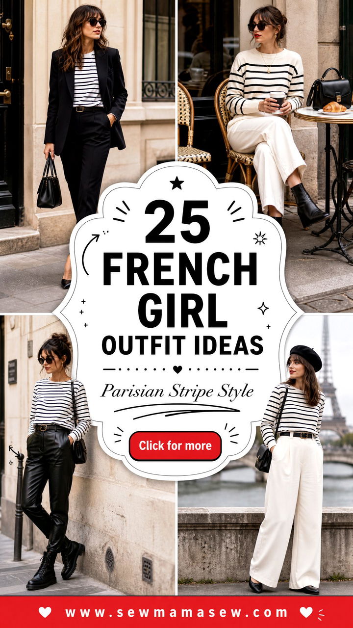 25 French Girl Outfit Ideas With a Striped Shirt to Copy - 25 French Girl Outfit Ideas With a Striped Shirt to Copy