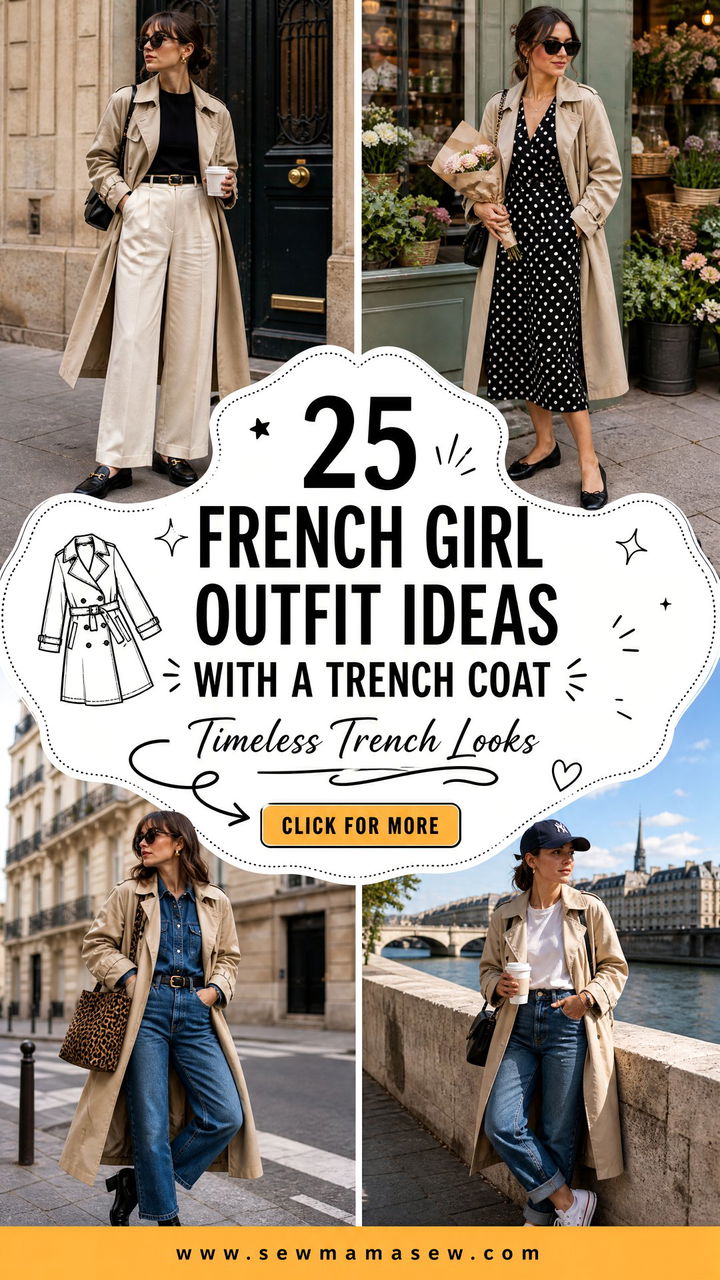 25 French Girl Outfit Ideas With a Trench Coat Timeless Looks - 25 French Girl Outfit Ideas With a Trench Coat: Timeless Looks
