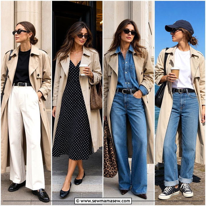 25 French Girl Outfit Ideas With a Trench Coat: Timeless Looks