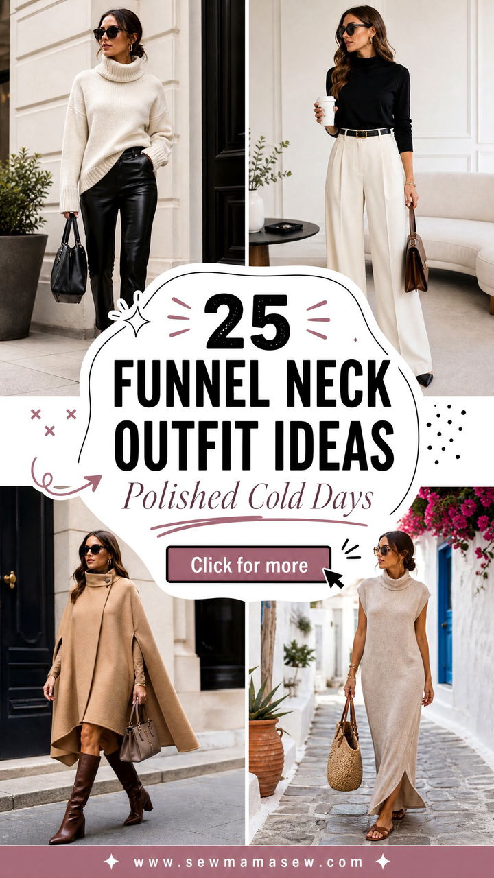 25 Funnel Neck Outfit Ideas 2026 for Polished Cold Days - 25 Funnel Neck Outfit Ideas 2026 for Polished Cold Days