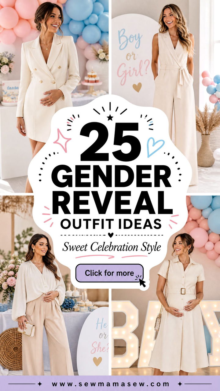 25 Gender Reveal Outfit Ideas for Sweet Celebration Style - 25 Gender Reveal Outfit Ideas for Sweet Celebration Style