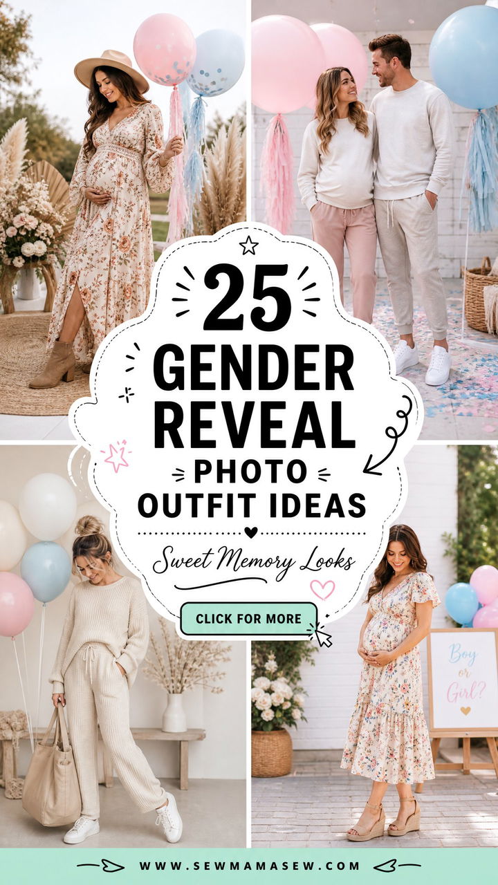 25 Gender Reveal Photo Outfit Ideas 2026 for Sweet Memories - 25 Gender Reveal Photo Outfit Ideas 2026 for Sweet Memories