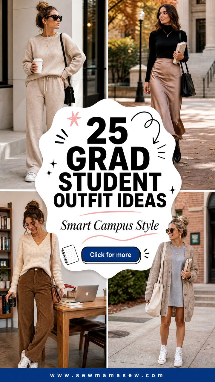 25 Grad Student Outfit Ideas for Smart Everyday Campus Style - 25 Grad Student Outfit Ideas for Smart Everyday Campus Style