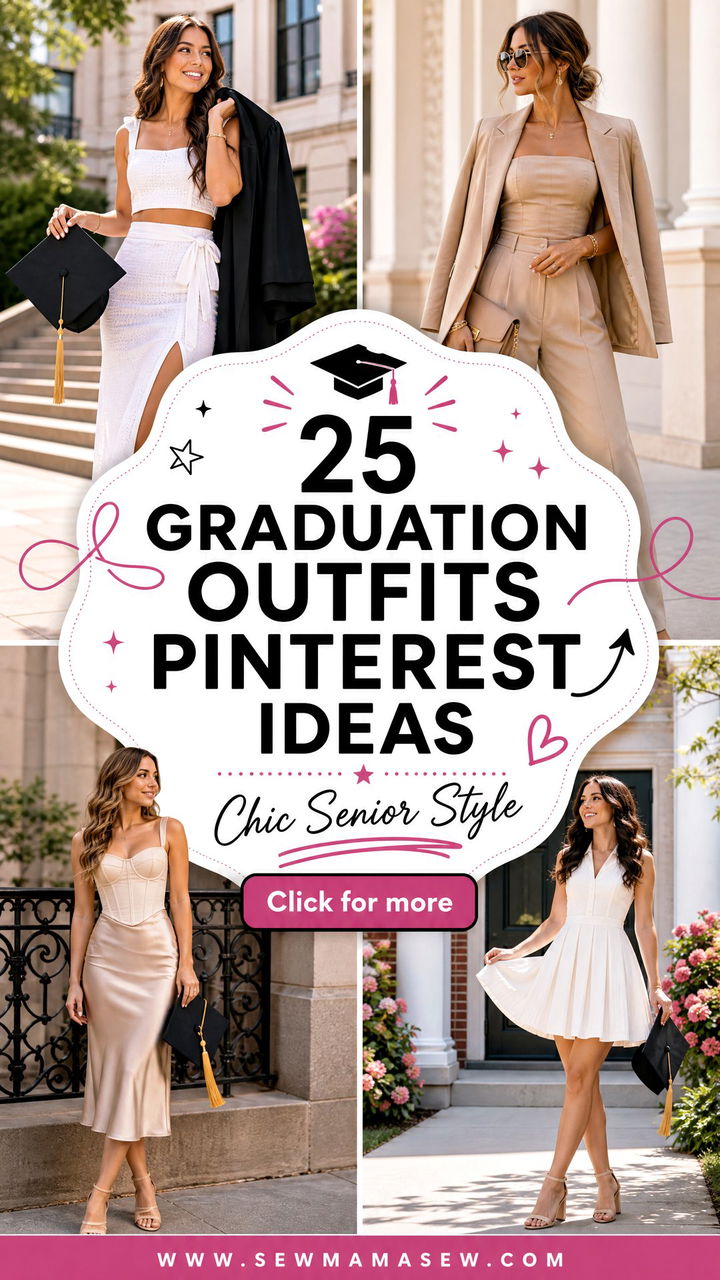 25 Graduation Outfits Pinterest Loves for Chic Senior Style - 25 Graduation Outfits Pinterest Loves for Chic Senior Style