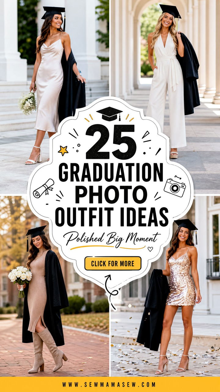 25 Graduation Photo Outfit Ideas for a Polished Big Moment - 25 Graduation Photo Outfit Ideas for a Polished Big Moment