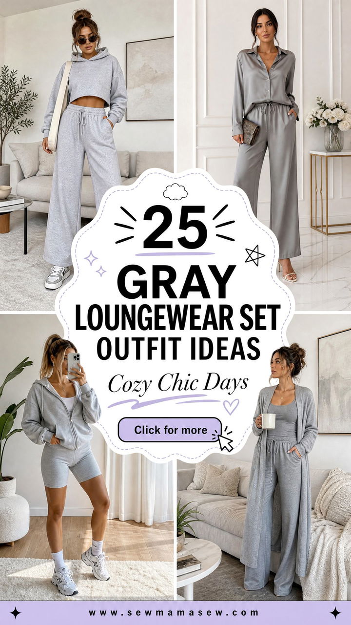 25 Gray Loungewear Set Outfit Ideas for Cozy Chic Days - 25 Gray Loungewear Set Outfit Ideas for Cozy Chic Days