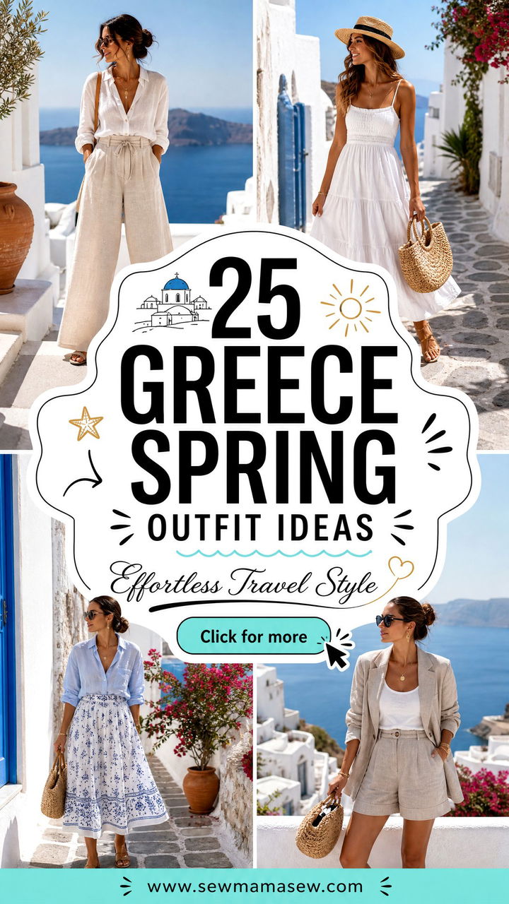 25 Greece Spring Outfit Ideas for Effortless Travel Style - 25 Greece Spring Outfit Ideas for Effortless Travel Style