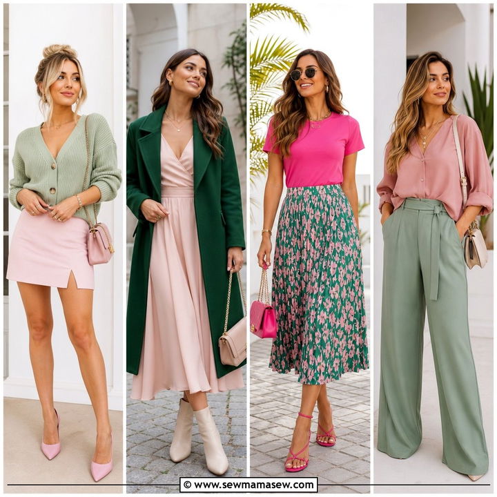 25 Green and Pink Outfit Ideas for Fresh Trendy Looks