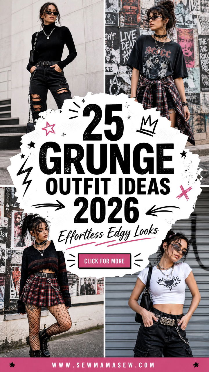 25 Grunge Outfit Ideas 2026 For Effortless Edge - 25 Grunge Outfit Ideas 2026 For Effortless Edge