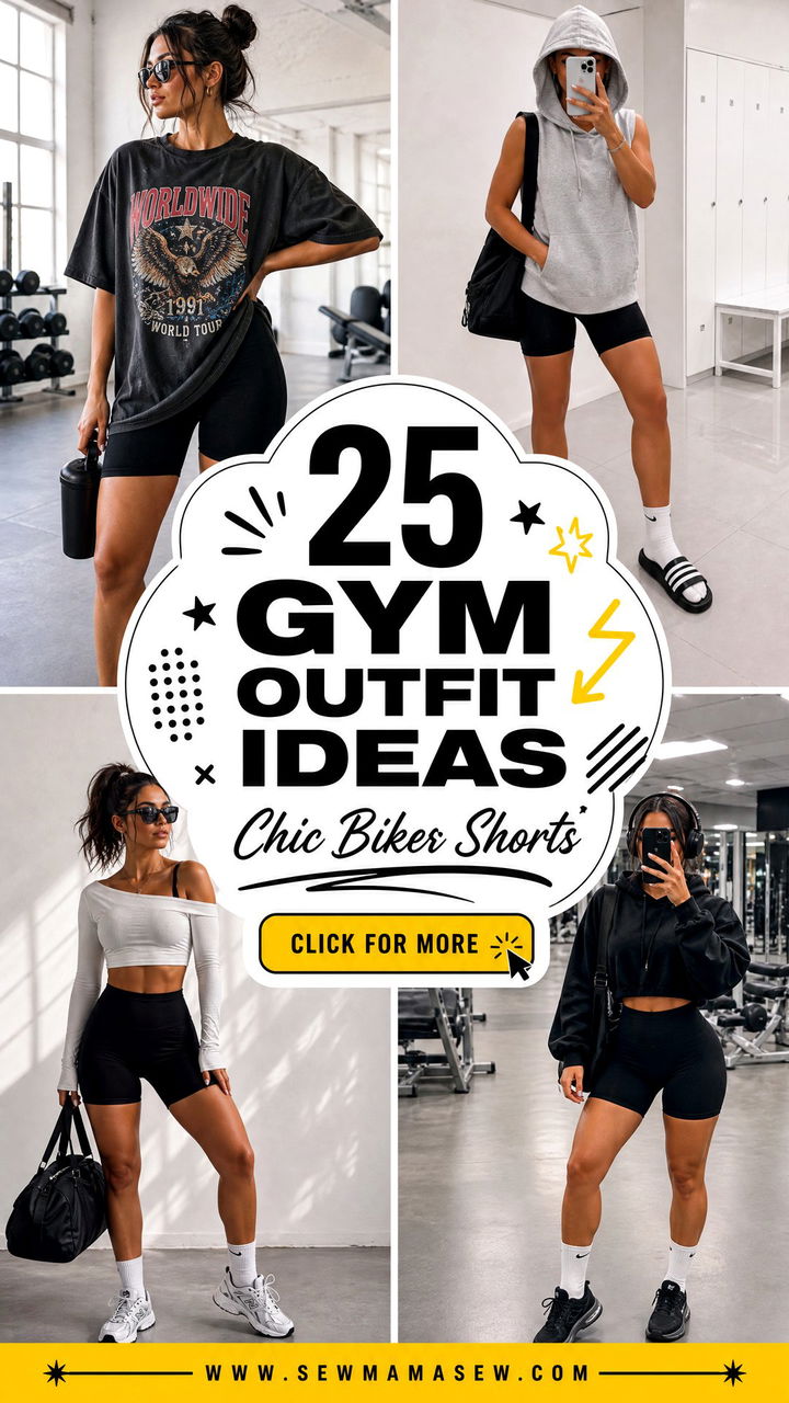 25 Gym Outfit Ideas With Biker Shorts For Chic Workouts - 25 Gym Outfit Ideas With Biker Shorts For Chic Workouts
