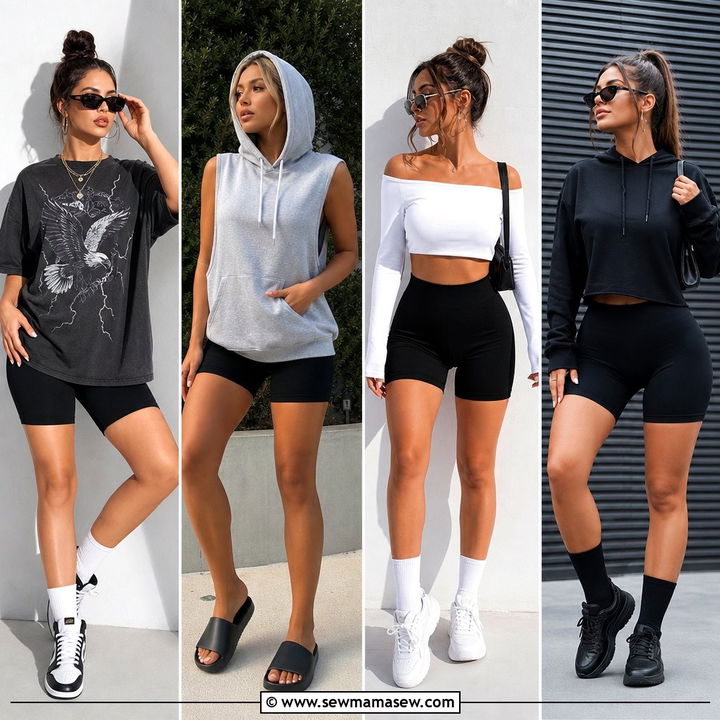 25 Gym Outfit Ideas With Biker Shorts For Chic Workouts