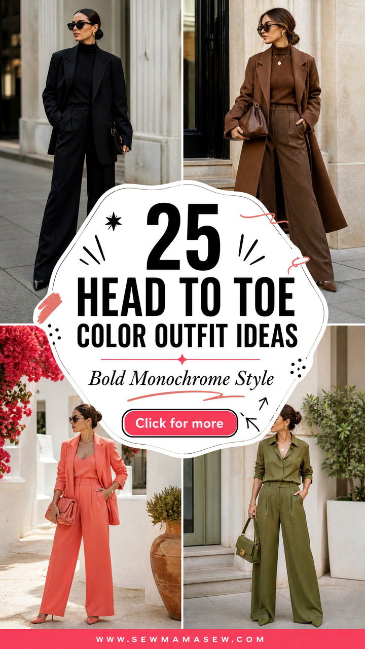 25 Head To Toe Color Outfit Ideas For Bold Style - 25 Head To Toe Color Outfit Ideas For Bold Style