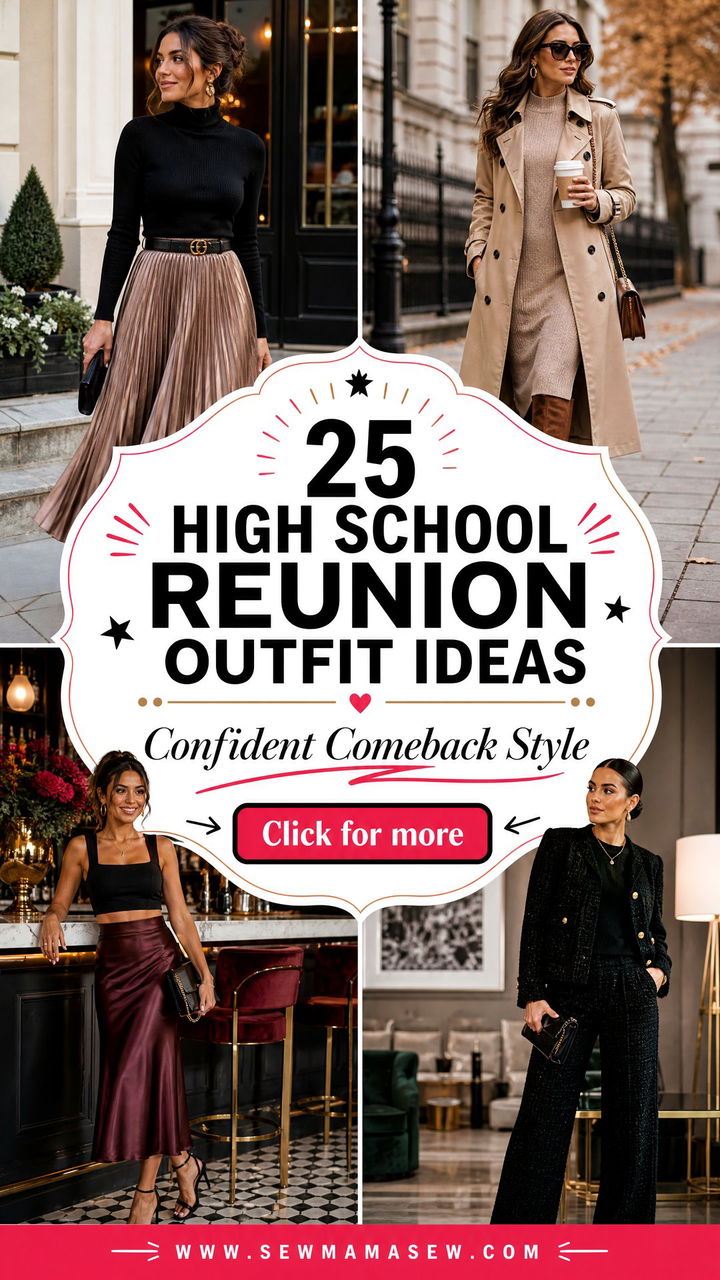 25 High School Reunion Outfit Ideas to Look Confident - 25 High School Reunion Outfit Ideas to Look Confident
