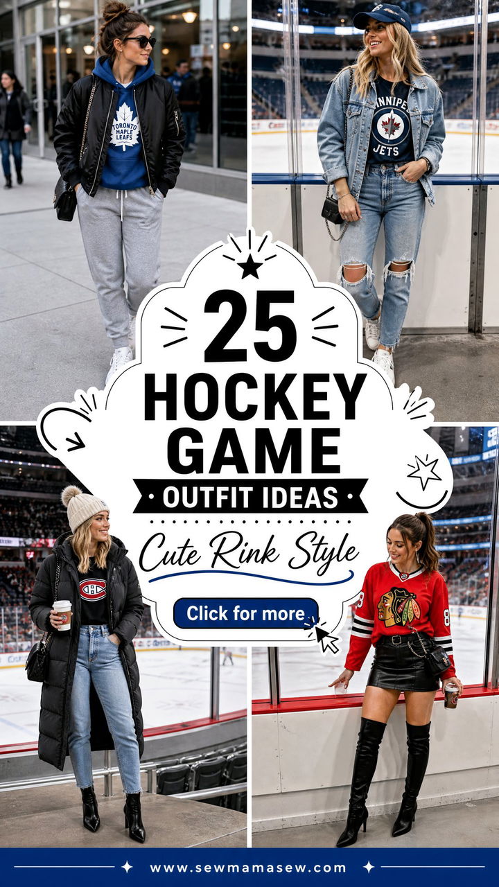 25 Hockey Game Outfit Ideas for Cute Rink-Side Style Looks - 25 Hockey Game Outfit Ideas for Cute Rink-Side Style Looks
