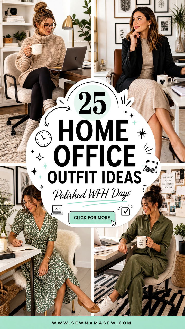 25 Home Office Outfit Ideas for Polished Work-From-Home Days - 25 Home Office Outfit Ideas for Polished Work-From-Home Days