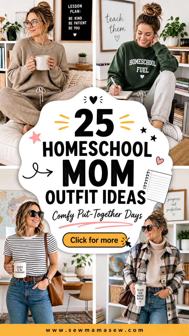25 Homeschool Mom Outfit Ideas for Comfy Put-Together Days - 25 Homeschool Mom Outfit Ideas for Comfy, Put-Together Days