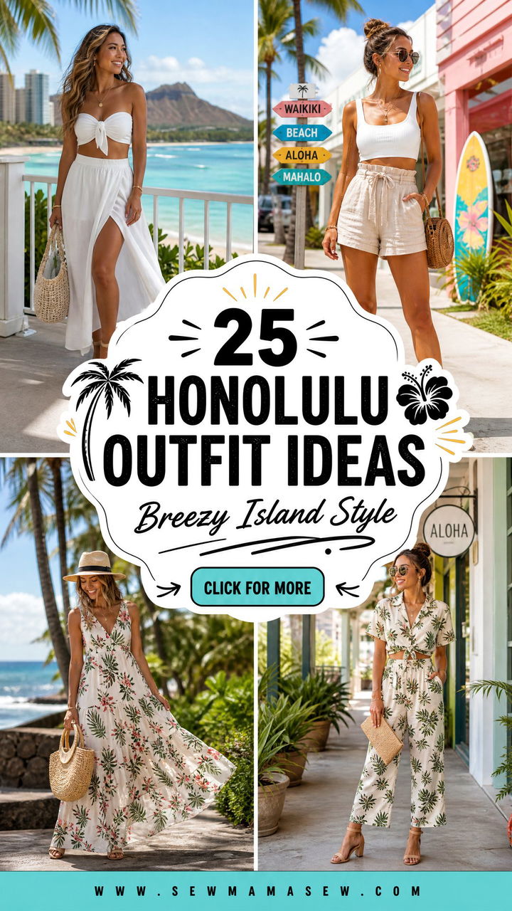 25 Honolulu Outfit Ideas for Breezy Island Vacation Style - 25 Honolulu Outfit Ideas for Breezy Island Vacation Style
