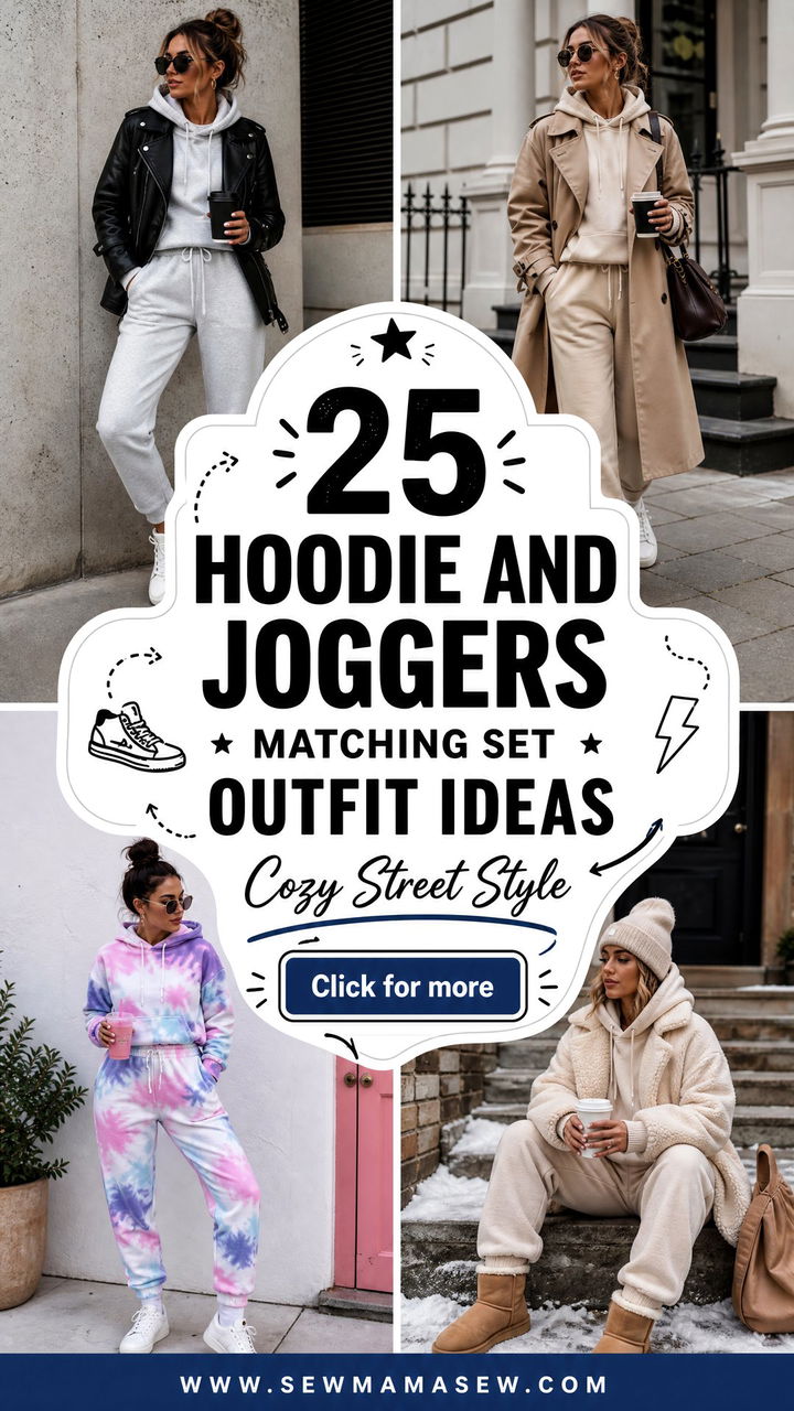 25 Hoodie and Joggers Matching Set Outfit Ideas to Try - 25 Hoodie and Joggers Matching Set Outfit Ideas to Try