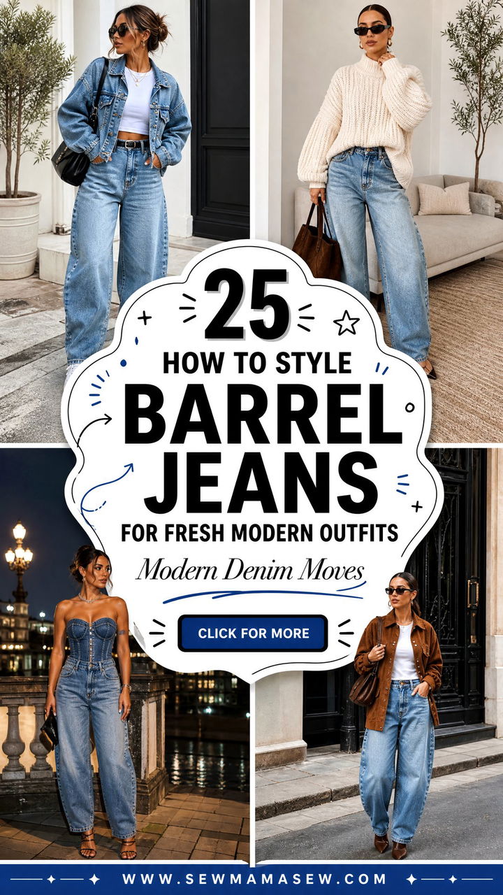 25 How to Style Barrel Jeans for Fresh Modern Outfits - 25 How to Style Barrel Jeans for Fresh Modern Outfits
