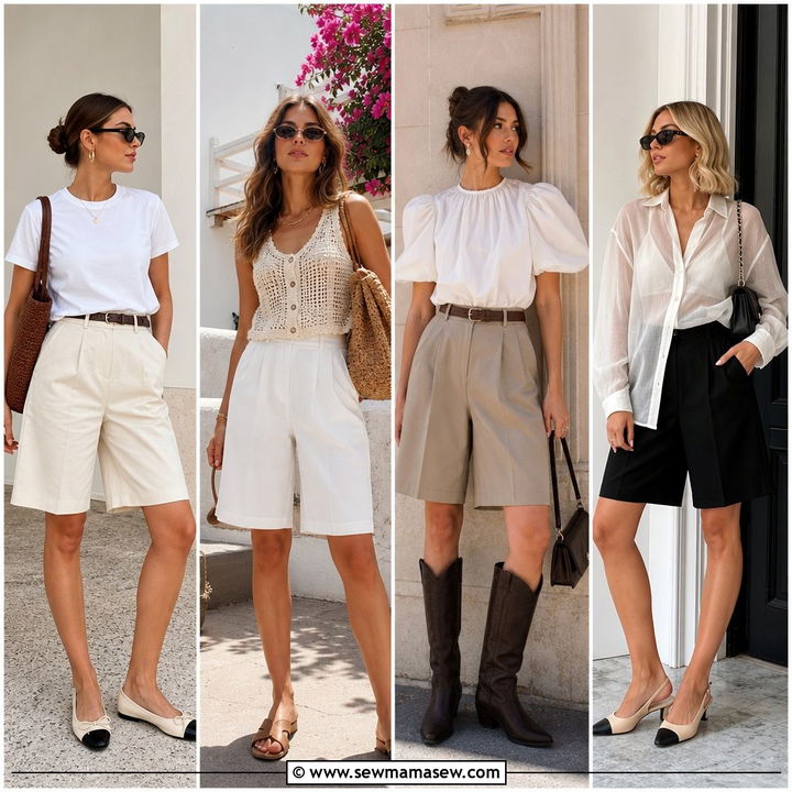 25 How to Style Bermuda Shorts for Polished Summer Looks