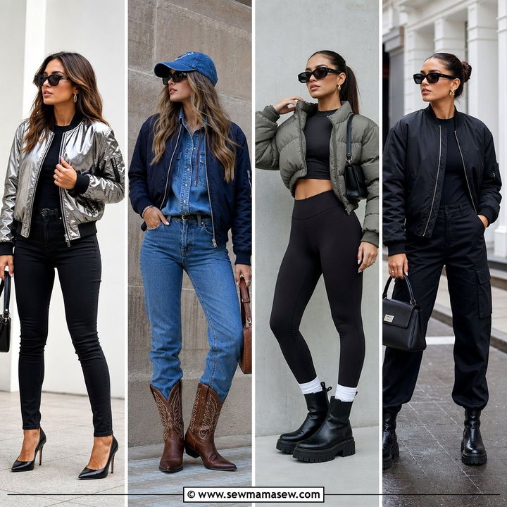 25 How to Style Bomber Jacket Outfits for Cool Layers