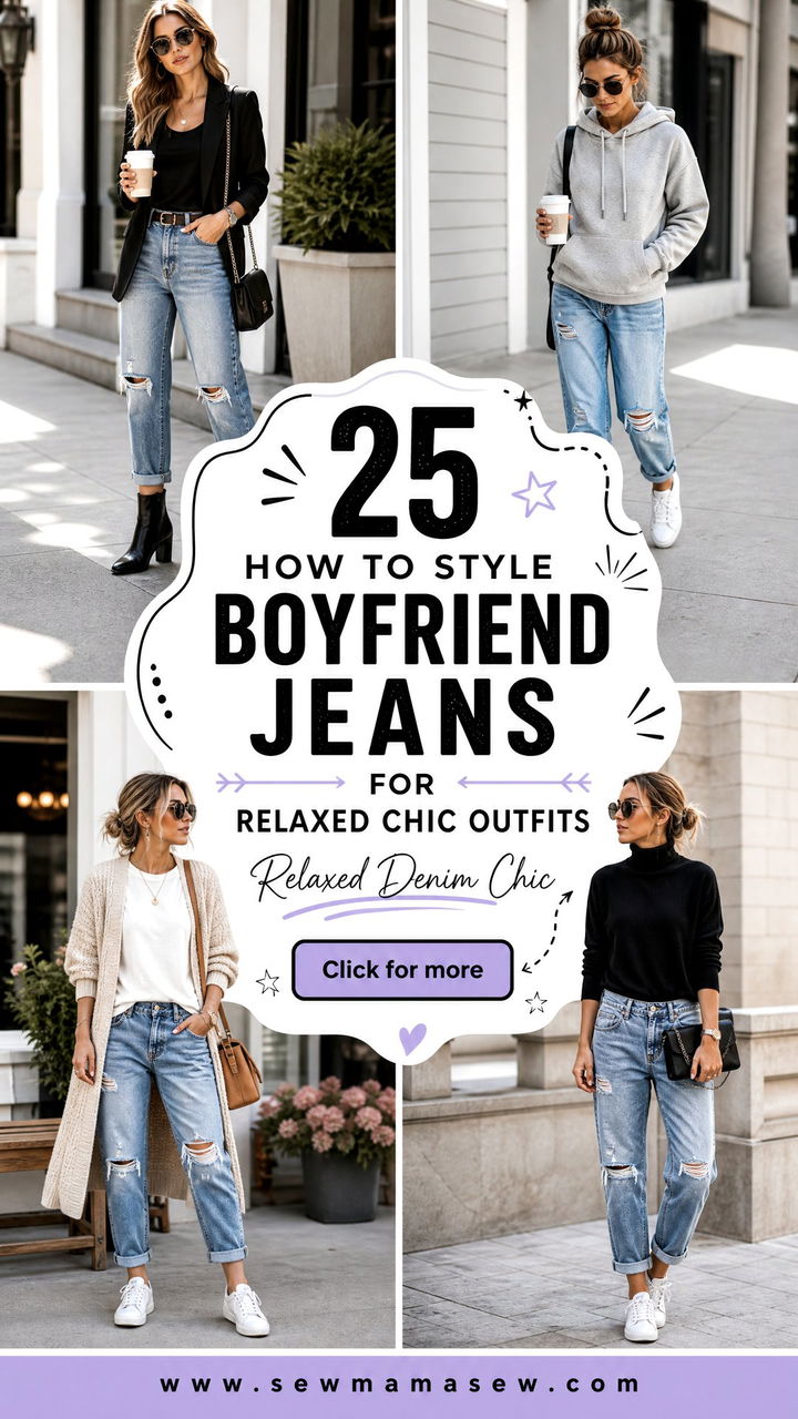 25 How to Style Boyfriend Jeans for Relaxed Chic Outfits - 25 How to Style Boyfriend Jeans for Relaxed Chic Outfits