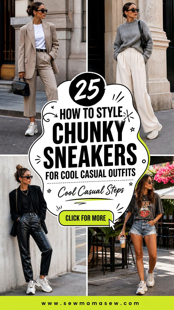 25 How to Style Chunky Sneakers for Cool Casual Outfits - 25 How to Style Chunky Sneakers for Cool Casual Outfits
