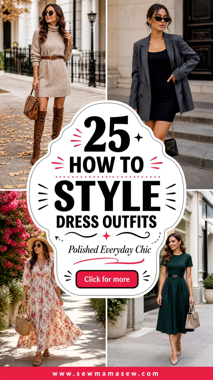 25 How to Style Dress Outfits for Polished Everyday Chic - 25 How to Style Dress Outfits for Polished Everyday Chic