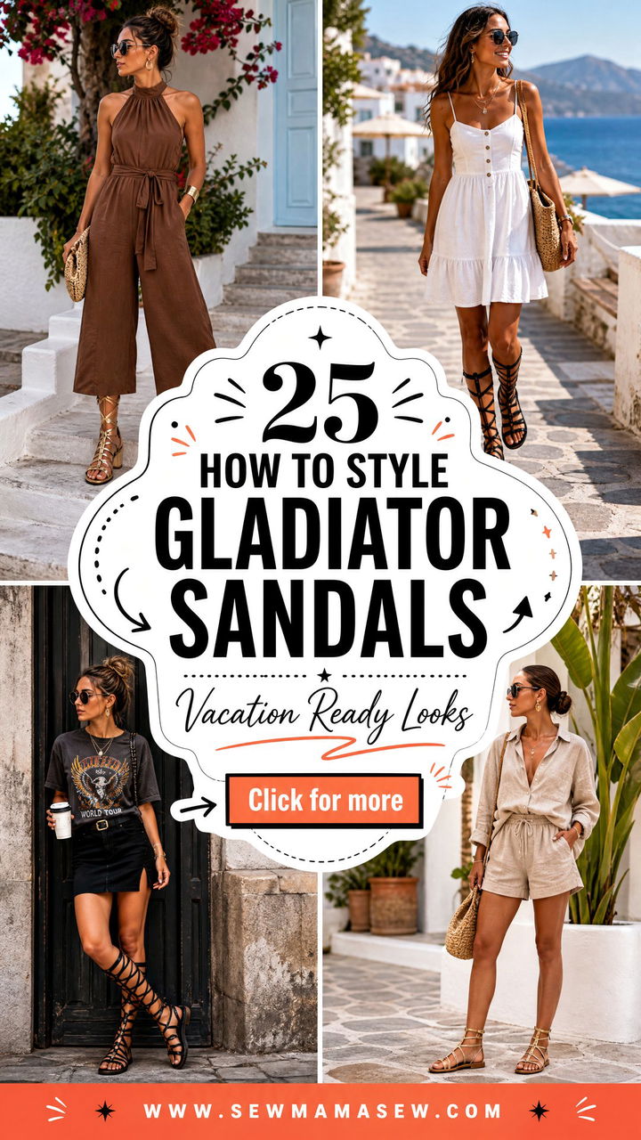 25 How to Style Gladiator Sandals for Vacation-Ready Looks - 25 How to Style Gladiator Sandals for Vacation-Ready Looks